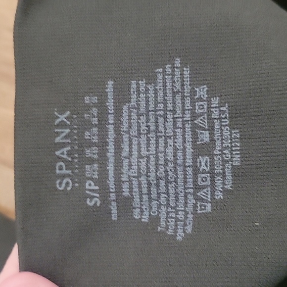 NWOT Spanx GreenSeamless Side Zip Leggings in Green Small - Picture 2 of 5